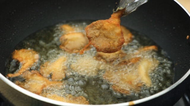 Chiên nấm bào ngư
